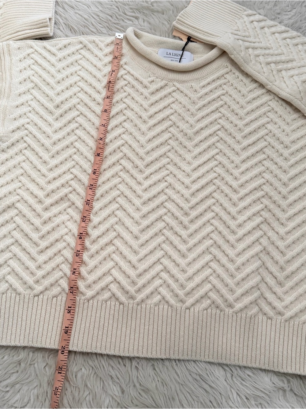 La Ligne Portman Sweater- Cream - Picture 6 of 7